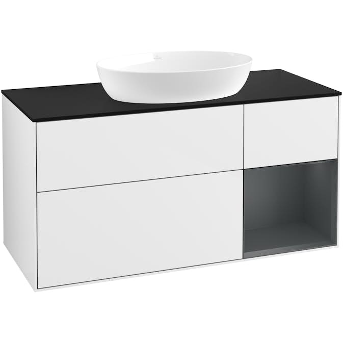 Tvättställsskåp Villeroy & Boch Finion med 3 Lådor Hylla och Bänkskiva för Fristående Tvättställ från Artis & Collaro