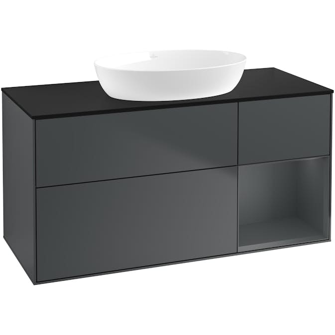 Tvättställsskåp Villeroy & Boch Finion med 3 Lådor Hylla och Bänkskiva för Fristående Tvättställ från Artis & Collaro