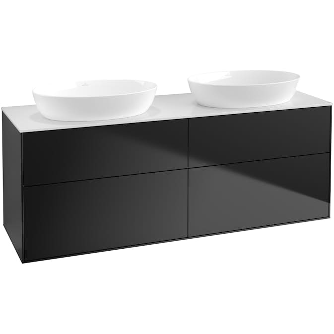 Tvättställsskåp Villeroy & Boch Finion med 4 Lådor och Bänkskiva för Två Fristående Tvättställ från Artis & Collaro