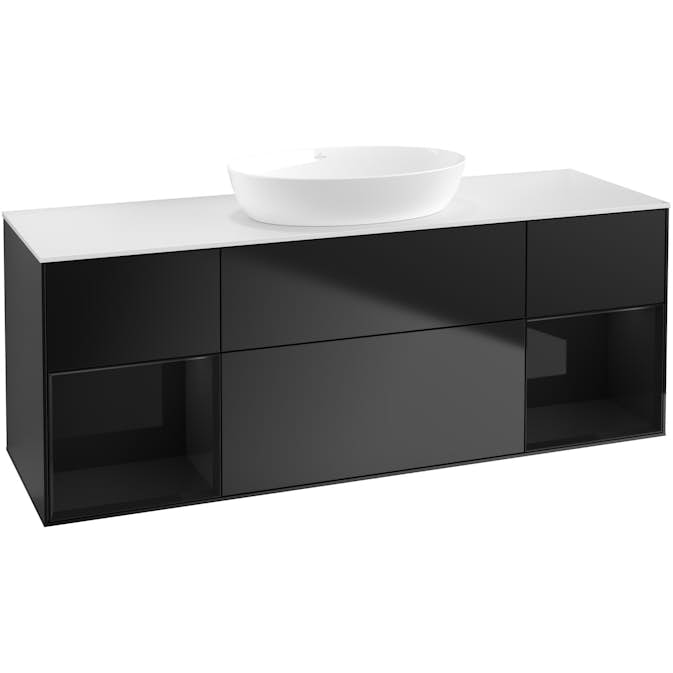 Tvättställsskåp Villeroy & Boch Finion med Två Hyllor och Bänkskiva för Fristående Tvättställ från Artis & Collaro