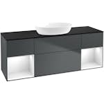 Tvättställsskåp Villeroy & Boch Finion med Två Hyllor och Bänkskiva för Fristående Tvättställ från Artis & Collaro
