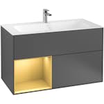 Tvättställsskåp Villeroy & Boch Finion med 2 Lådor och Hylla för Inbyggt Tvättställ