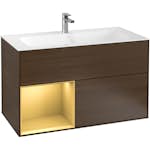 Tvättställsskåp Villeroy & Boch Finion med 2 Lådor och Hylla för Inbyggt Tvättställ