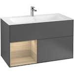 Tvättställsskåp Villeroy & Boch Finion med 2 Lådor och Hylla för Inbyggt Tvättställ