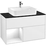 Tvättställsskåp Villeroy & Boch Finion med 2 Lådor Hylla och Bänkskiva för Centrerat Tvättställ