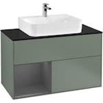 Tvättställsskåp Villeroy & Boch Finion med 2 Lådor Hylla och Bänkskiva för Centrerat Tvättställ