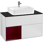 Tvättställsskåp Villeroy & Boch Finion med 2 Lådor Hylla och Bänkskiva för Centrerat Tvättställ