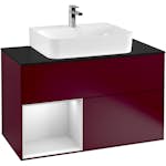 Tvättställsskåp Villeroy & Boch Finion med 2 Lådor Hylla och Bänkskiva för Centrerat Tvättställ