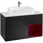 Tvättställsskåp Villeroy & Boch Finion med 2 Lådor Hylla och Bänkskiva för Centrerat Tvättställ