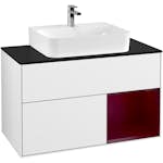 Tvättställsskåp Villeroy & Boch Finion med 2 Lådor Hylla och Bänkskiva för Centrerat Tvättställ