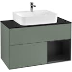 Tvättställsskåp Villeroy & Boch Finion med 2 Lådor Hylla och Bänkskiva för Centrerat Tvättställ