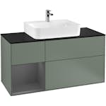 Tvättställsskåp Villeroy & Boch Finion med 3 Lådor Hylla och Bänkskiva för Centrerat Tvättställ