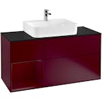 Tvättställsskåp Villeroy & Boch Finion med 3 Lådor Hylla och Bänkskiva för Centrerat Tvättställ