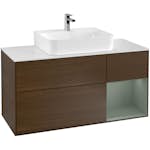 Tvättställsskåp Villeroy & Boch Finion med 3 Lådor Hylla och Bänkskiva för Centrerat Tvättställ