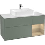 Tvättställsskåp Villeroy & Boch Finion med 3 Lådor Hylla och Bänkskiva för Centrerat Tvättställ