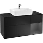 Tvättställsskåp Villeroy & Boch Finion med 3 Lådor Hylla och Bänkskiva för Centrerat Tvättställ