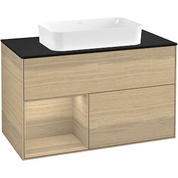 Tvättställsskåp Villeroy & Boch Finion med 2 Lådor Hylla och Bänkskiva för Fristående Tvättställ