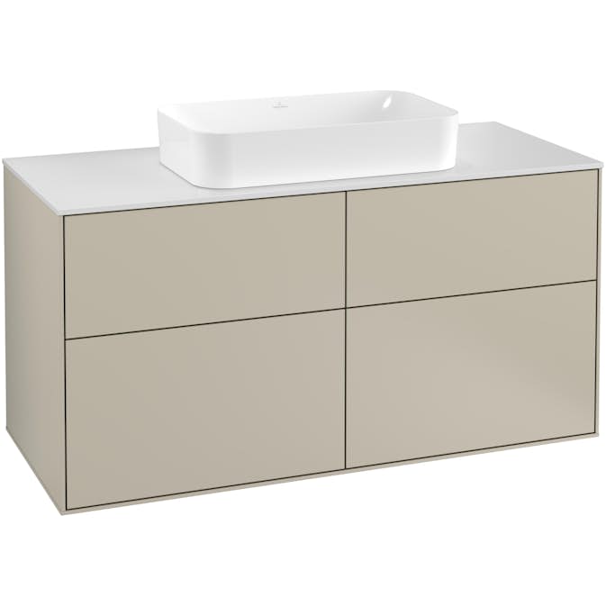 Tvättställsskåp Villeroy & Boch Finion med 4 Lådor och Bänkskiva för Fristående Tvättställ