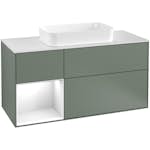 Tvättställsskåp Villeroy & Boch Finion med 3 Lådor Hylla och Bänkskiva för Fristående Tvättställ