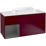 Tvättställsskåp Villeroy & Boch Finion med 3 Lådor Hylla och Bänkskiva för Fristående Tvättställ