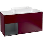 Tvättställsskåp Villeroy & Boch Finion med 3 Lådor Hylla och Bänkskiva för Fristående Tvättställ