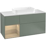 Tvättställsskåp Villeroy & Boch Finion med 3 Lådor Hylla och Bänkskiva för Fristående Tvättställ