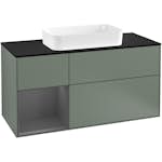 Tvättställsskåp Villeroy & Boch Finion med 3 Lådor Hylla och Bänkskiva för Fristående Tvättställ