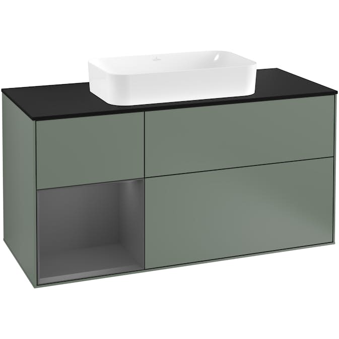 Tvättställsskåp Villeroy & Boch Finion med 3 Lådor Hylla och Bänkskiva för Fristående Tvättställ