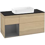 Tvättställsskåp Villeroy & Boch Finion med 3 Lådor Hylla och Bänkskiva för Fristående Tvättställ