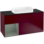 Tvättställsskåp Villeroy & Boch Finion med 3 Lådor Hylla och Bänkskiva för Fristående Tvättställ