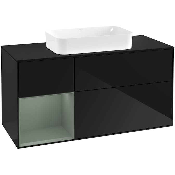 Tvättställsskåp Villeroy & Boch Finion med 3 Lådor Hylla och Bänkskiva för Fristående Tvättställ