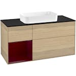 Tvättställsskåp Villeroy & Boch Finion med 3 Lådor Hylla och Bänkskiva för Fristående Tvättställ