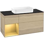 Tvättställsskåp Villeroy & Boch Finion med 3 Lådor Hylla och Bänkskiva för Fristående Tvättställ