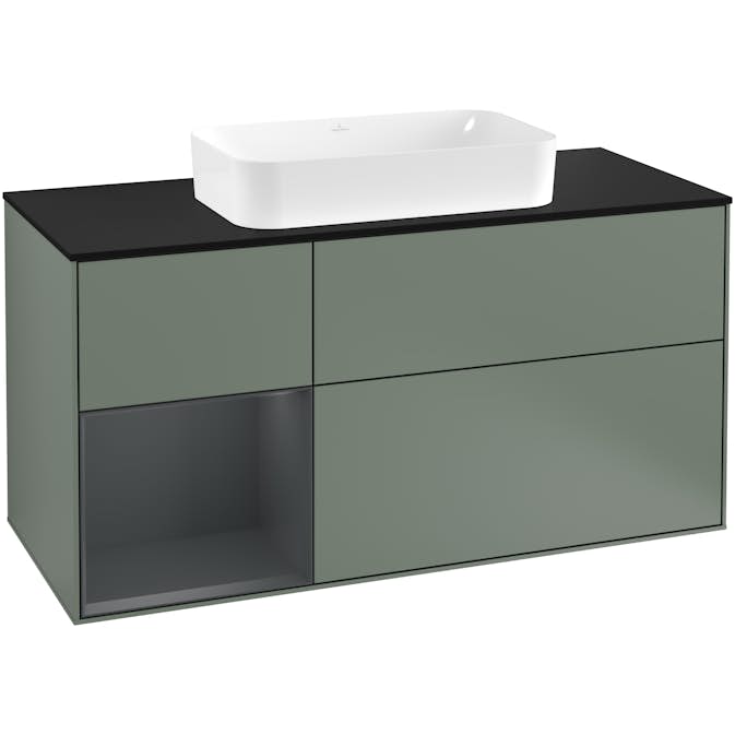 Tvättställsskåp Villeroy & Boch Finion med 3 Lådor Hylla och Bänkskiva för Fristående Tvättställ