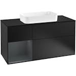 Tvättställsskåp Villeroy & Boch Finion med 3 Lådor Hylla och Bänkskiva för Fristående Tvättställ