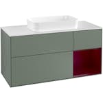 Tvättställsskåp Villeroy & Boch Finion med 3 Lådor Hylla och Bänkskiva för Fristående Tvättställ