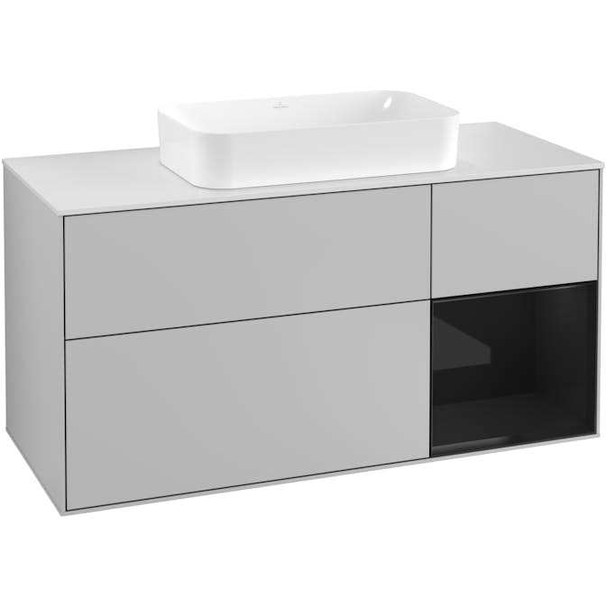 Tvättställsskåp Villeroy & Boch Finion med 3 Lådor Hylla och Bänkskiva för Fristående Tvättställ