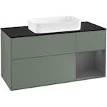 Tvättställsskåp Villeroy & Boch Finion med 3 Lådor Hylla och Bänkskiva för Fristående Tvättställ