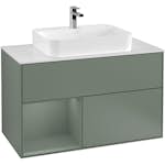 Tvättställsskåp Villeroy & Boch Finion med 2 Lådor Hylla och Bänkskiva för Ytmonterat Tvättställ