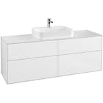 Tvättställsskåp Villeroy & Boch Finion med 4 Lådor och Bänkskiva för Ytmonterat Tvättställ