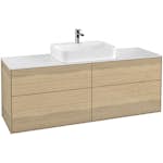Tvättställsskåp Villeroy & Boch Finion med 4 Lådor och Bänkskiva för Ytmonterat Tvättställ