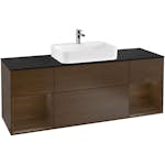 Tvättställsskåp Villeroy & Boch Finion med Två Hyllor och Bänkskiva för Ytmonterat Tvättställ