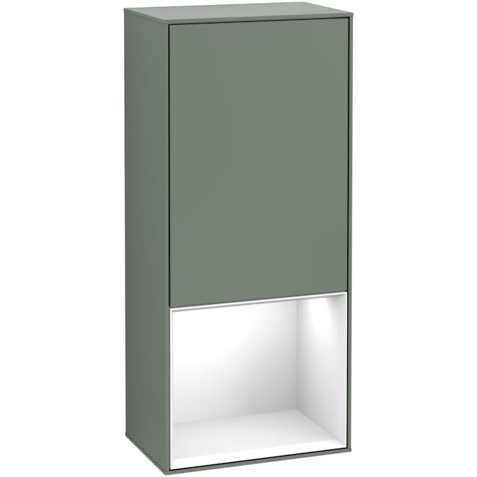 Väggskåp Villeroy & Boch Finion med 1 Dörr och Öppen Hylla Nere 418 mm