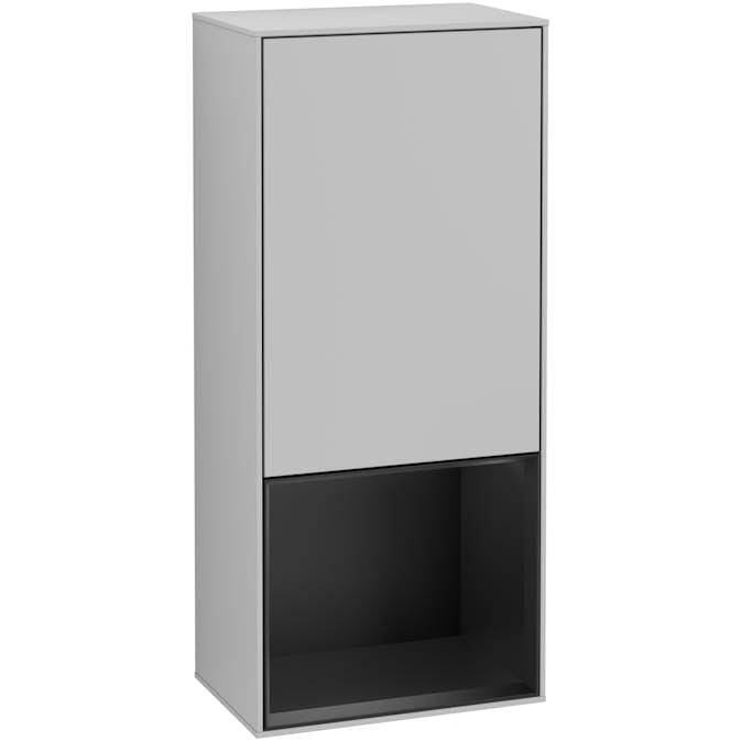 Väggskåp Villeroy & Boch Finion med 1 Dörr och Öppen Hylla Nere 418 mm