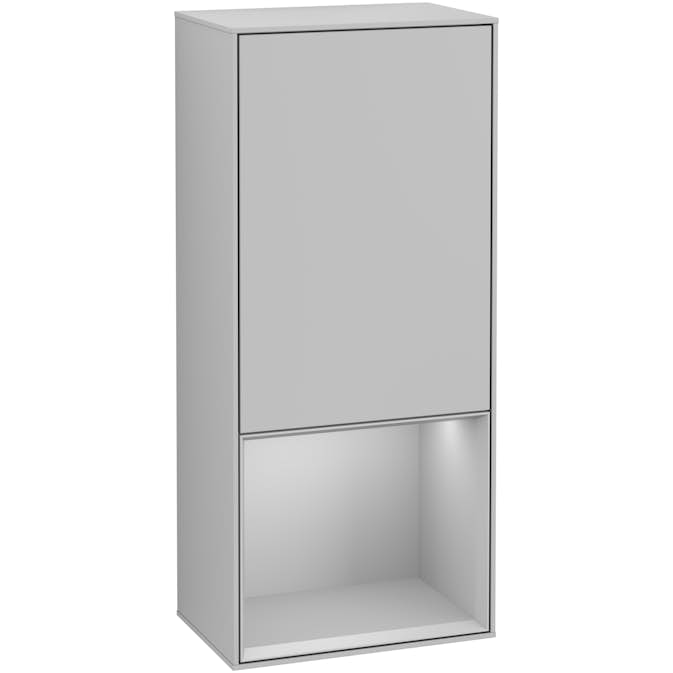 Väggskåp Villeroy & Boch Finion med 1 Dörr och Öppen Hylla Nere 418 mm
