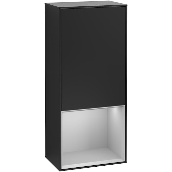 Väggskåp Villeroy & Boch Finion med 1 Dörr och Öppen Hylla Nere 418 mm