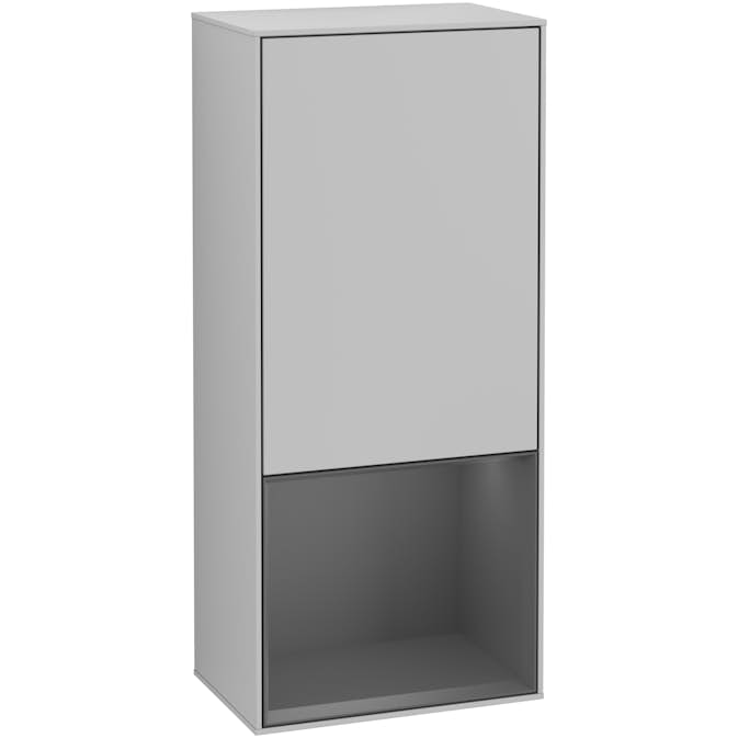Väggskåp Villeroy & Boch Finion med 1 Dörr och Öppen Hylla Nere 418 mm