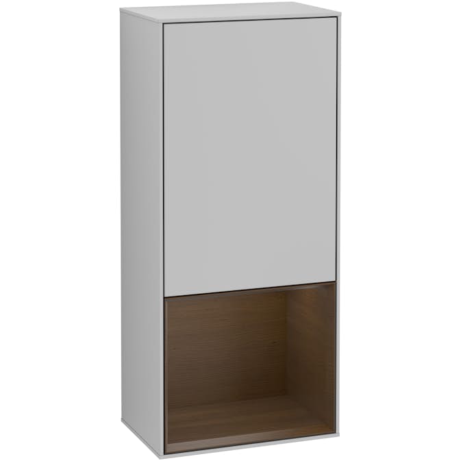 Väggskåp Villeroy & Boch Finion med 1 Dörr och Öppen Hylla Nere 418 mm