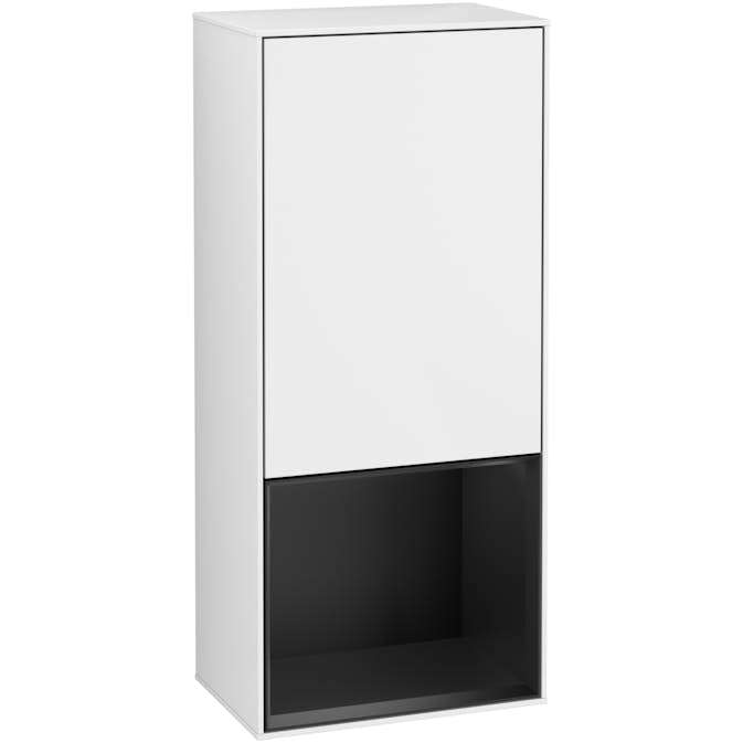 Väggskåp Villeroy & Boch Finion med 1 Dörr och Öppen Hylla Nere 418 mm