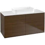 Tvättställsskåp Villeroy & Boch Finion med 4 Lådor och Bänkskiva för Fristående Tvättställ